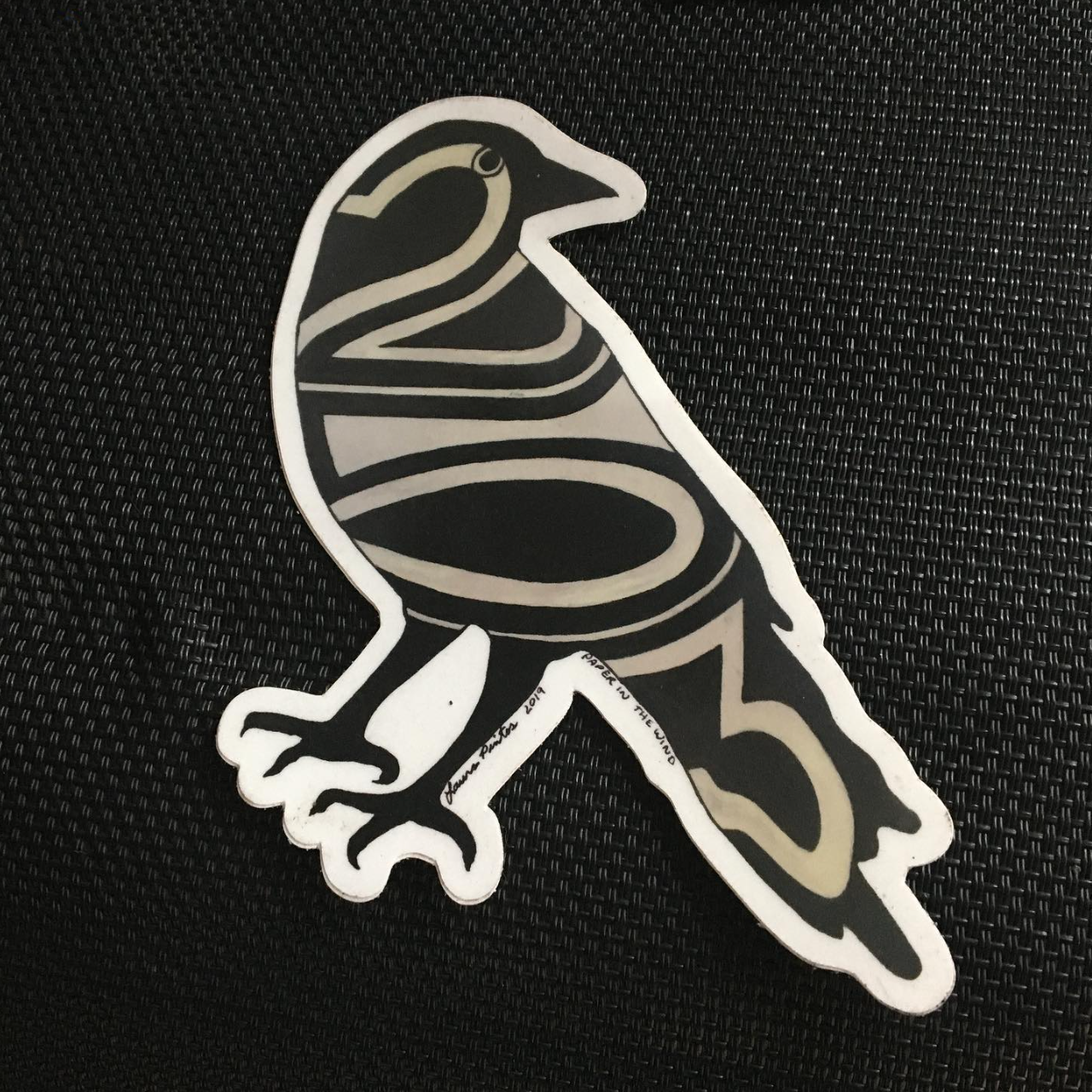 253 TACOMA AREA CODE CROW STICKER